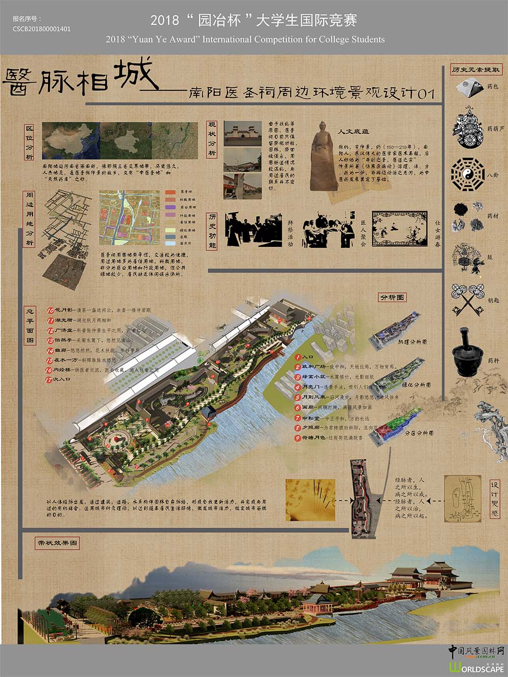 医脉相城——南阳市医圣祠周边环境景观