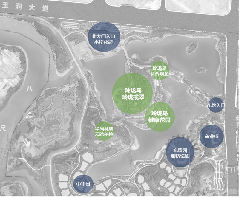 玲珑湖区景观节点