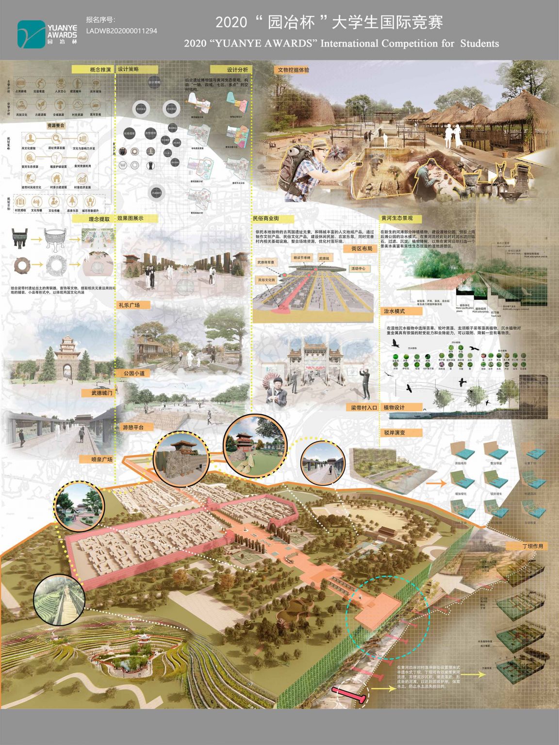 芮国之境，长河孤烟——基于YRBE模式的梁带村遗址公园景观规划设计
