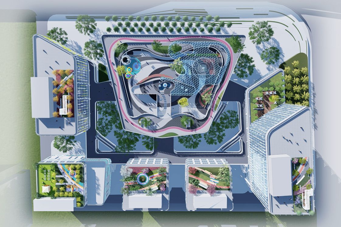 上实城开上海优享+项目屋顶花园平面图