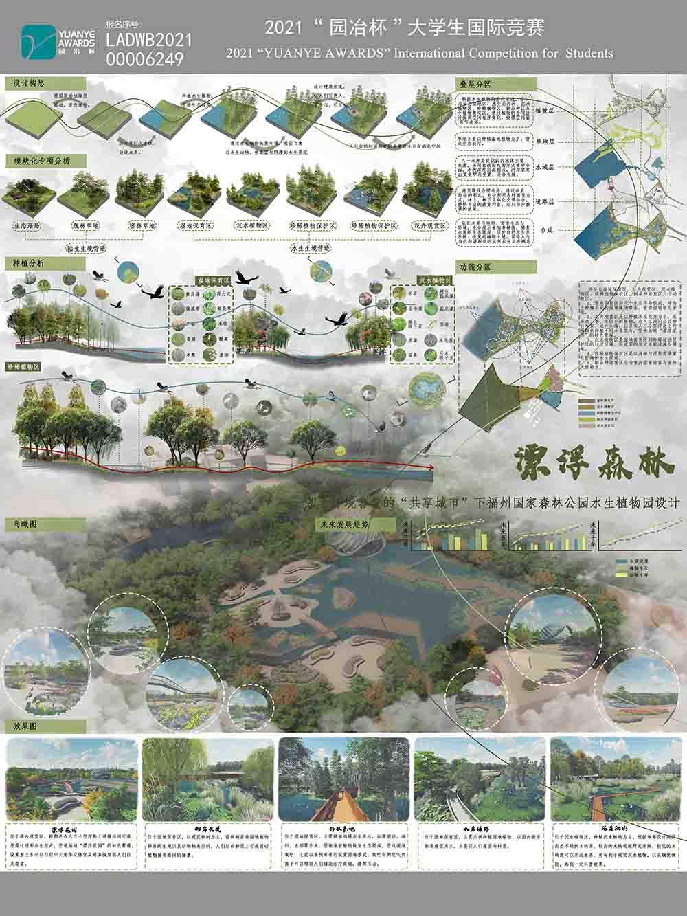 漂浮森林——基于环境容量的“共享城市”下福州国家森林公园水生植物设计