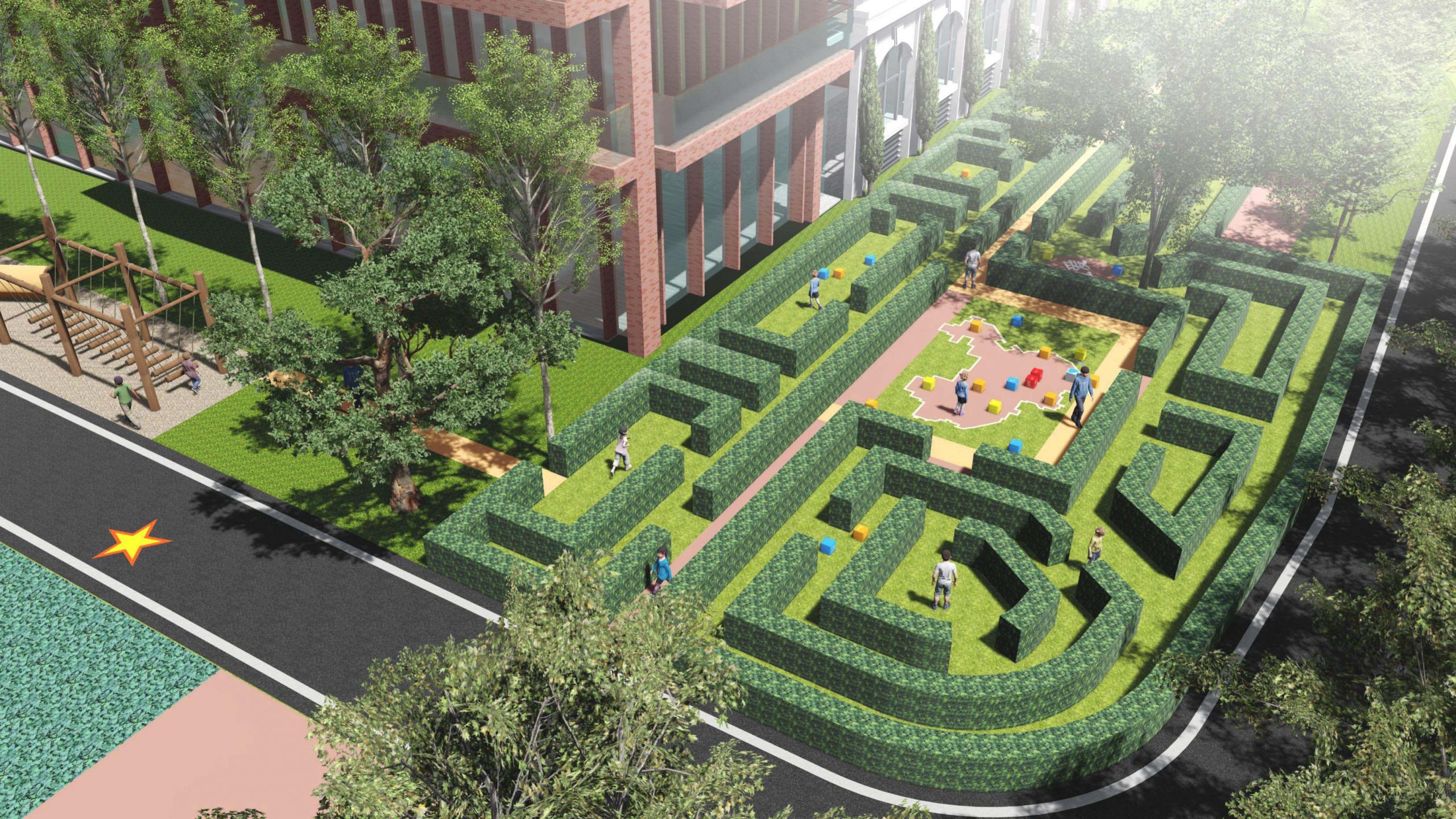 迷宫花园、地理角