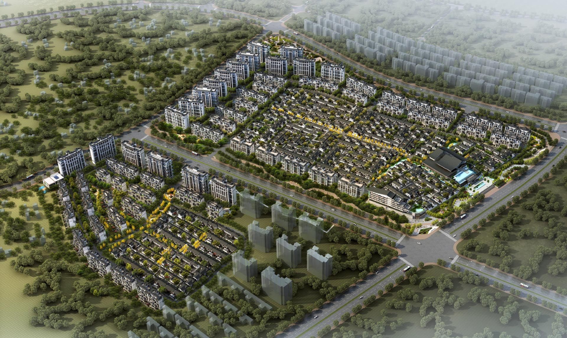 总平图鸟瞰