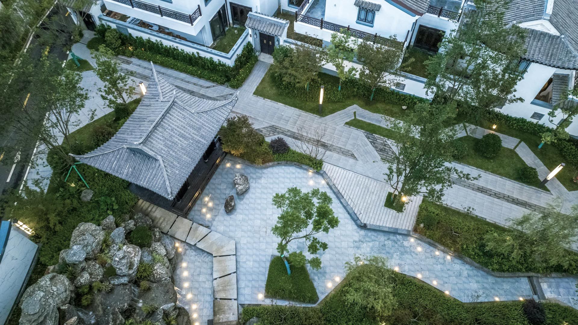 后庭水院鸟瞰