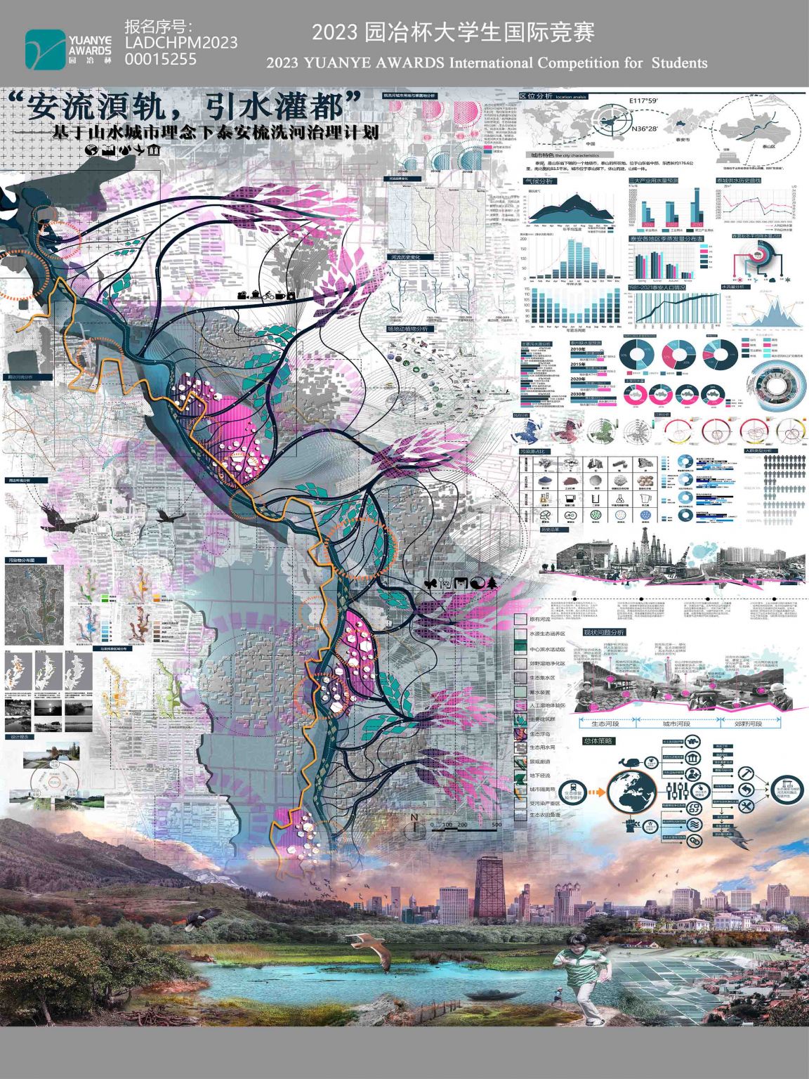 “安流湏轨，引水灌都”——基于山水城市理念下泰安梳洗河治理计划
