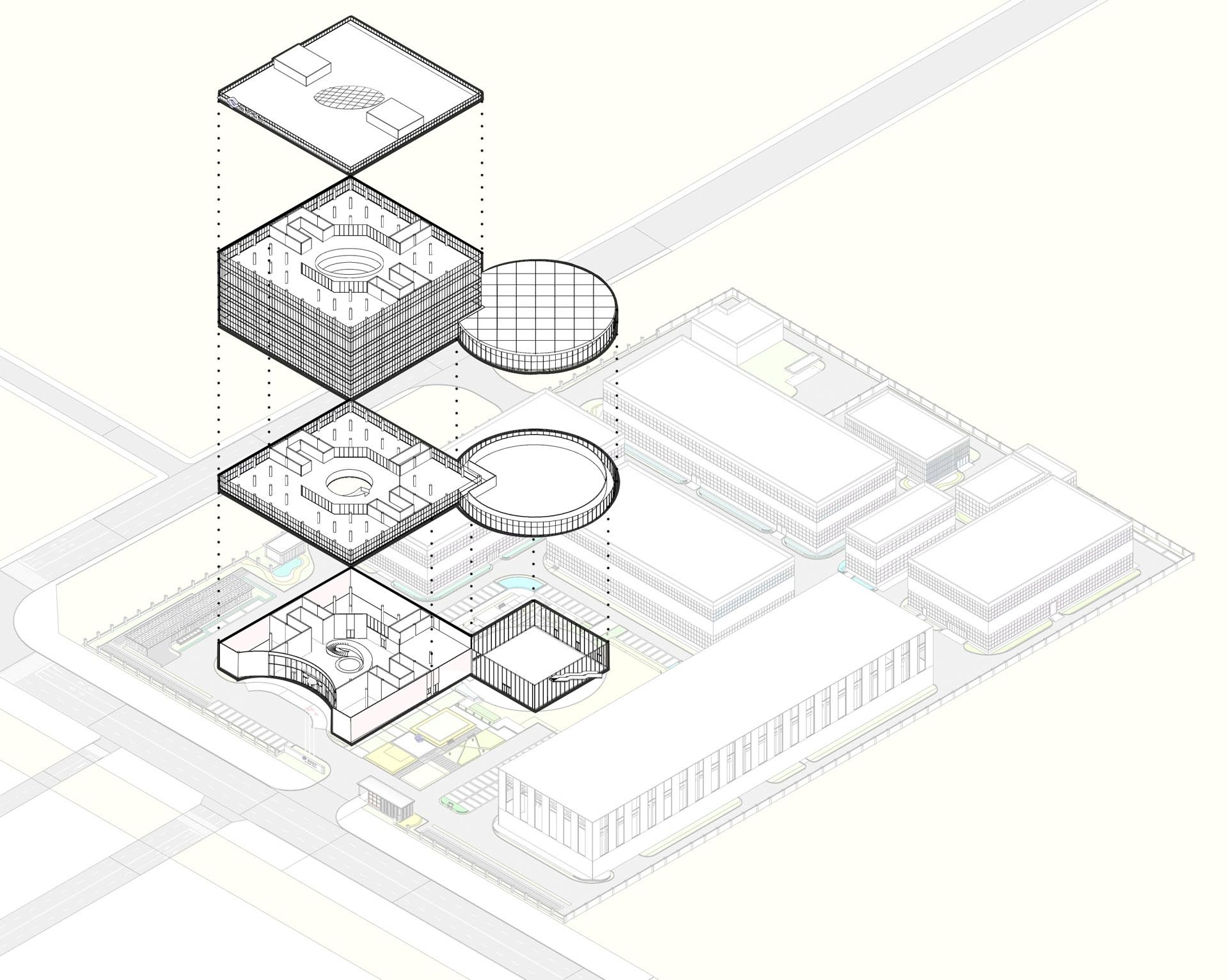 爆炸图，exploded axometric.jpg