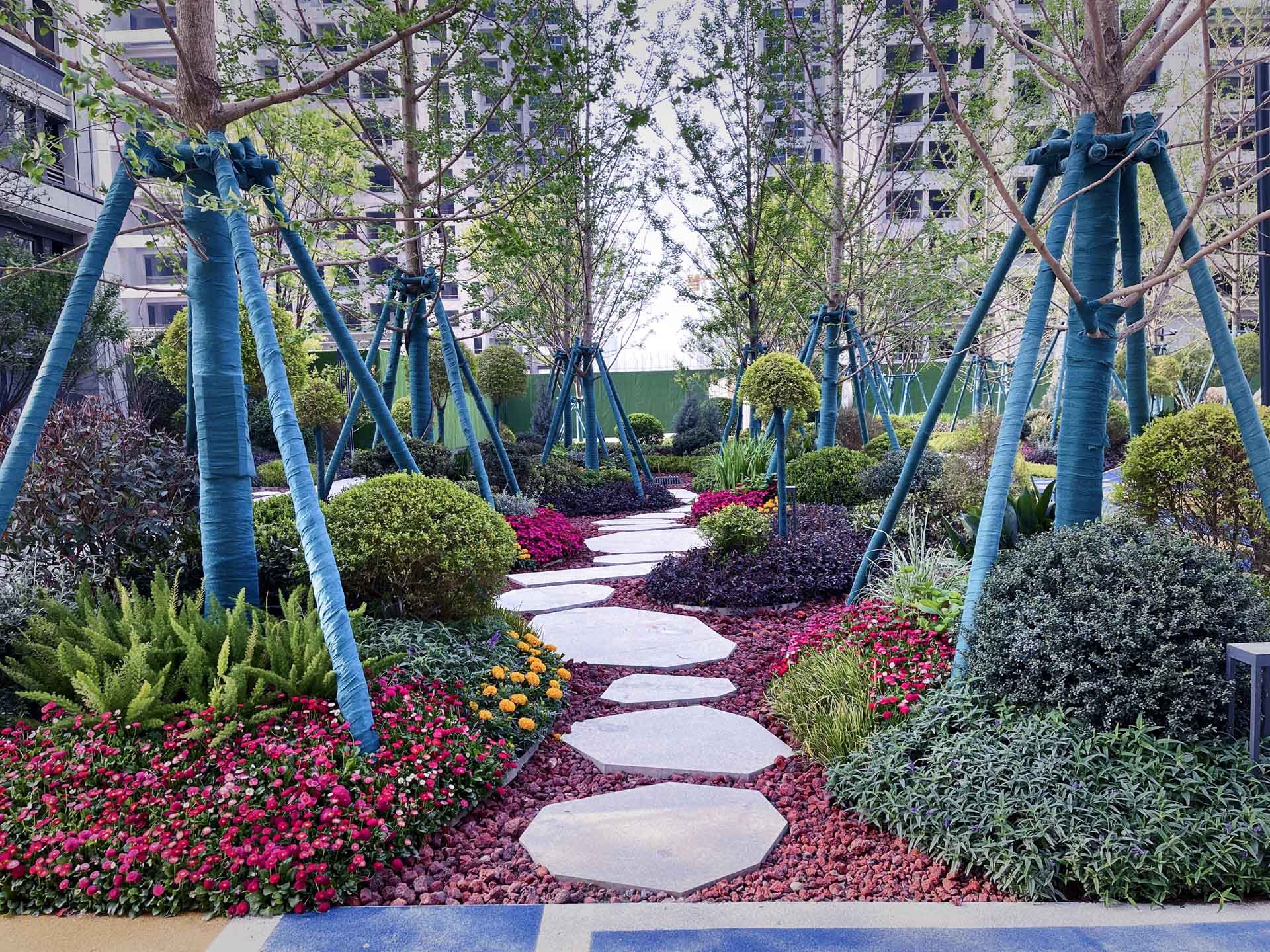 绿城春和印月项目示范区景观绿化及市政工程