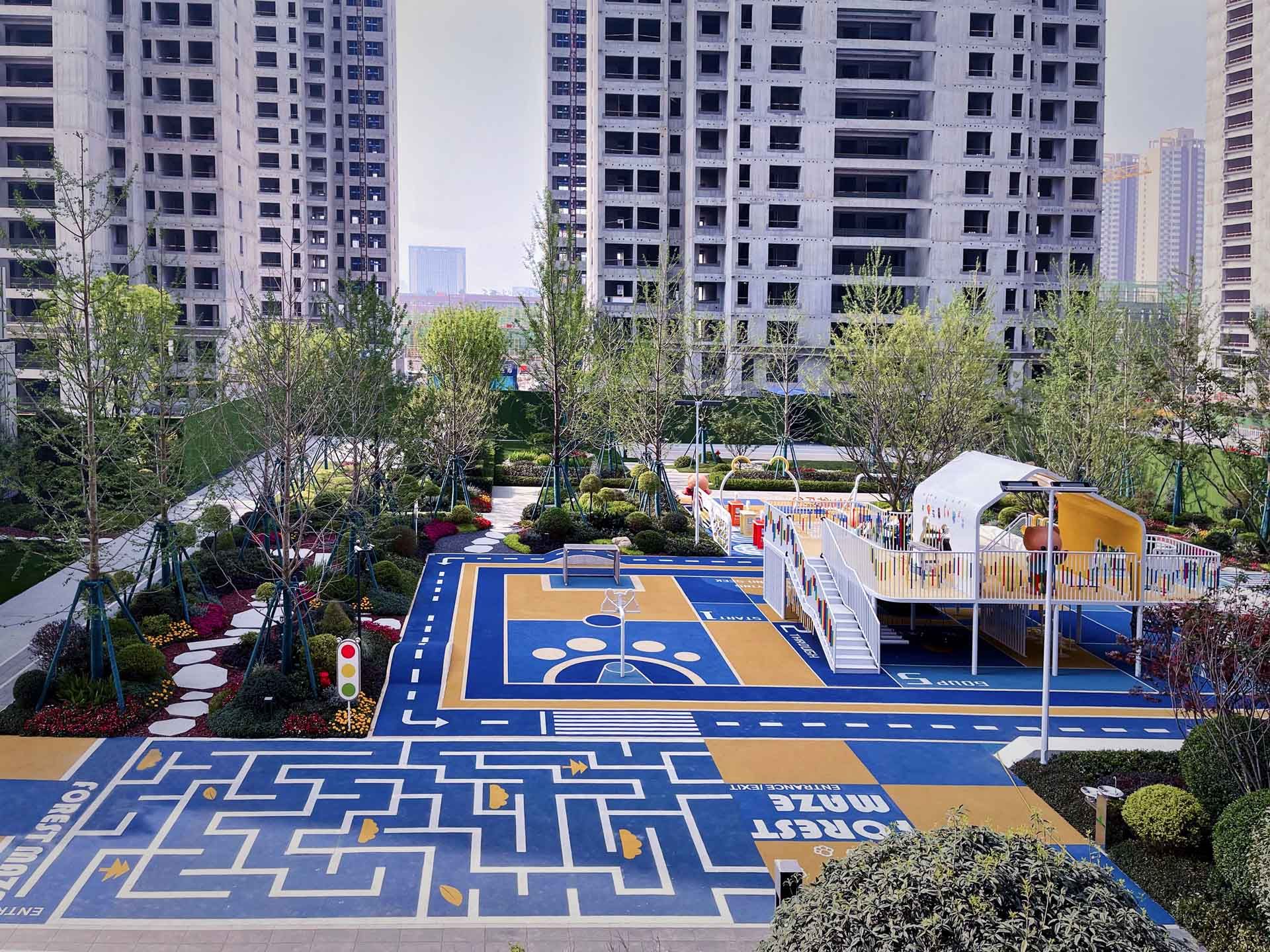 绿城春和印月项目示范区景观绿化及市政工程