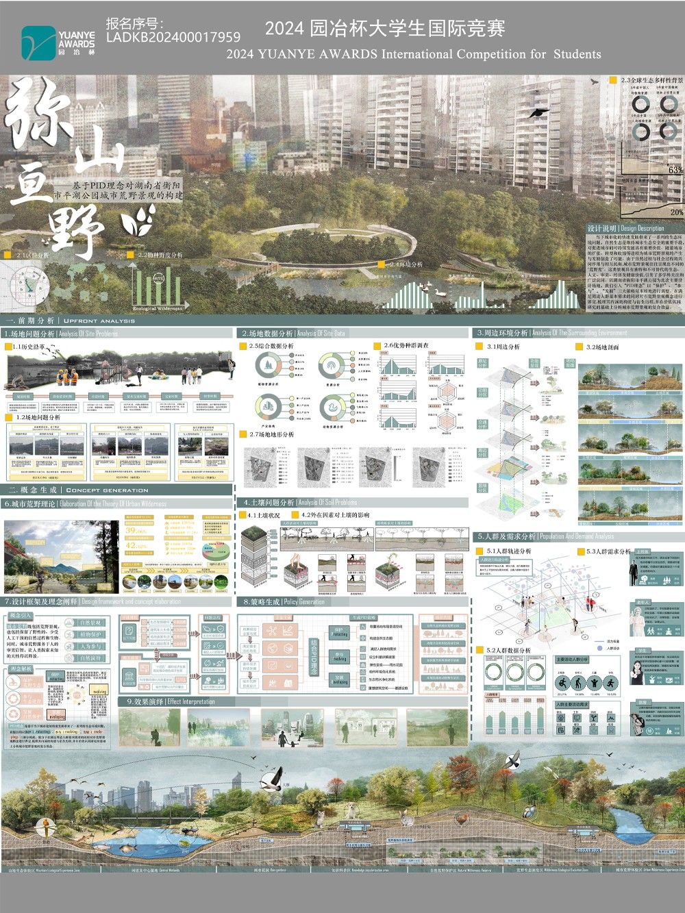 弥山亘野——基于PID理念对湖南省衡阳市平湖公园城市荒野景观的构建