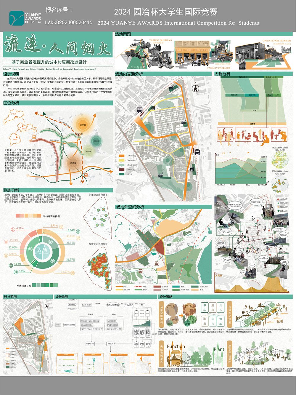 《流连·人间烟火——基于商业景观提升的城中村更新改造设计》
