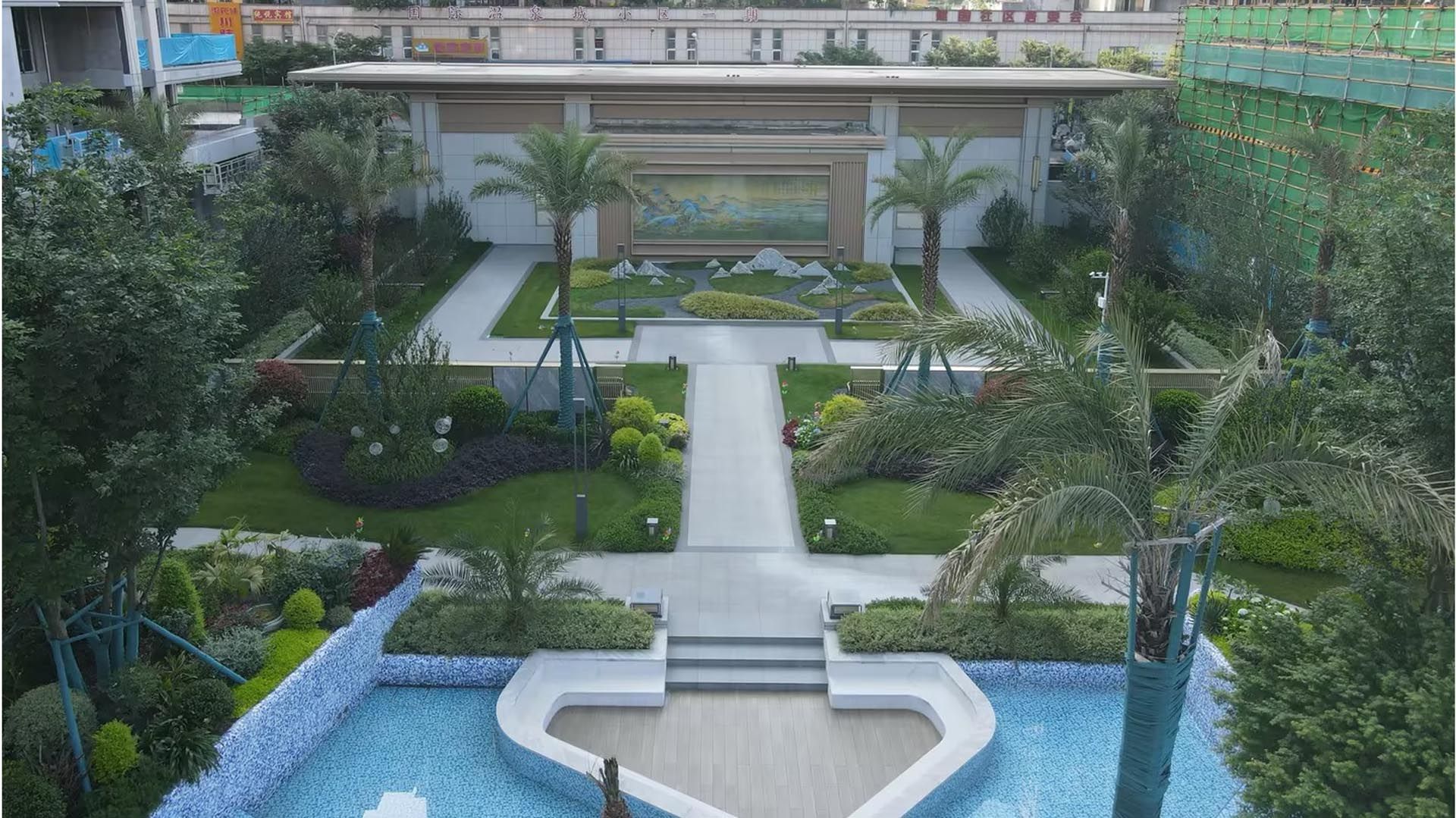 临水区实景图