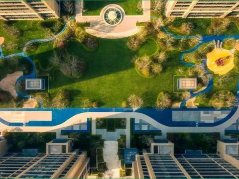 青岛绿城理想之城B-3-4八期二标北地块室外景观工程