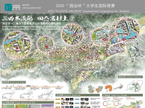 三曲水流觞，四态寓村上—“四态合一”理念下安徽查济古村落保护与振兴规划