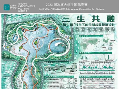 三生共融—碳中和视角下的秀湖公园修复设计