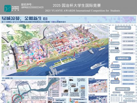 绿城凉蔓，金船新生——基于空间模元交互生长和智慧清凉城市理念的南京市金陵船厂片区未来城市设计