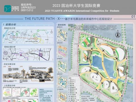 THE FUTURE PATH·X---基于羊毛算法的未来城市中心区规划设计