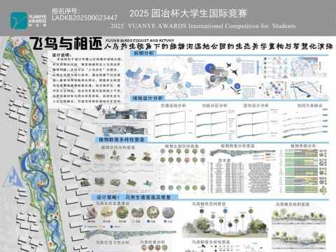 飞鸟与相还——人鸟共生视角下绿塘河湿地公园的生态美学重构与智慧化演绎