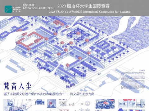 梵音入尘  基于非物质文化遗产保护的乡村市集景观设计 ——以义县双龙寺为例  2