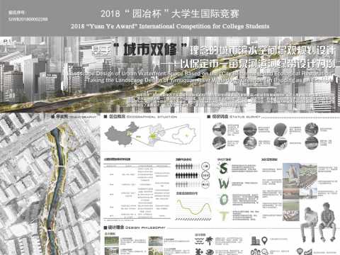 基于“城市双修”理念的城市滨水空间景观规划设计——以保定市一亩泉河滨河绿带设计为例