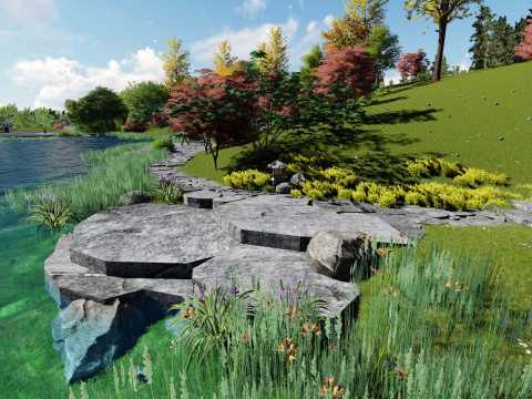 南京牛首山佛顶前苑景观设计