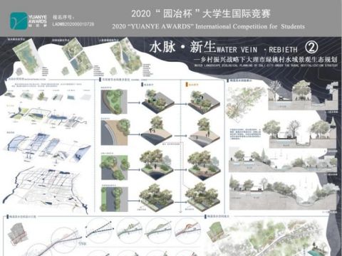 水脉·新生—乡村振兴战略下大理市绿桃村水域景观生态规划