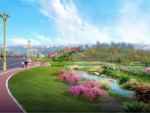 铜梁区迎宾路延伸段道路工程景观提质工程设计