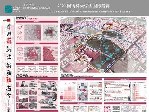 漕河蕴新生 纸画联古今——基于网红空间研究的大运河文化公园元宝岛段城市设计