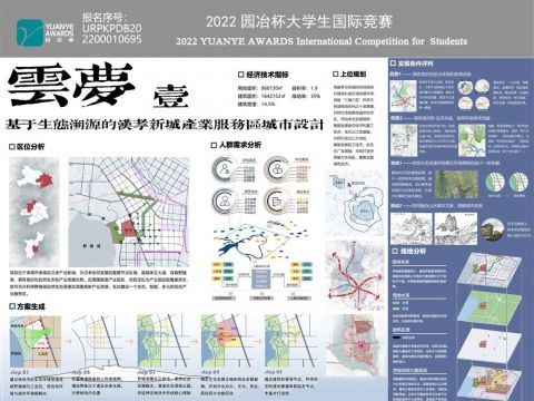 云梦—基于生态溯源的汉孝新城产业服务区城市设计