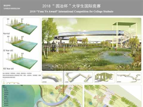 湘潭市百亩湖景观方案概念设计