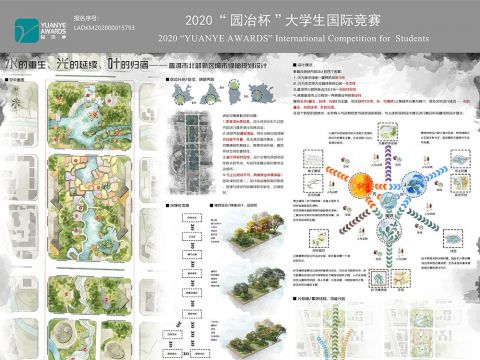 水的重生、光的延续、叶的归宿——普洱市北部新区城市绿轴规划设计