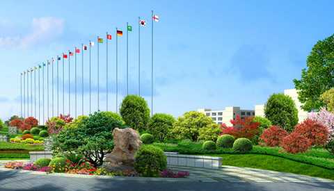 资阳高新区中韩创新创业园资阳基地华西牙科产业园景观工程