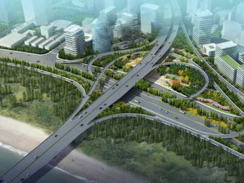 江北快速路（江岸段、黄陂段）景观绿化设计工程