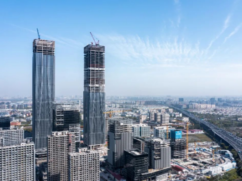 Gensler | 上海在建最高双子塔 张江“科学之门”