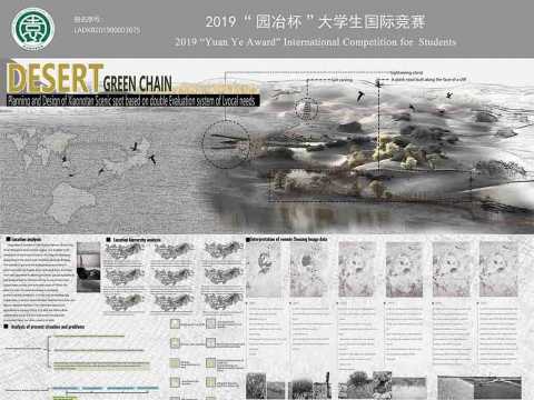 沙漠绿链 基于场地人需双评价体系下的小淖滩景区规划设计