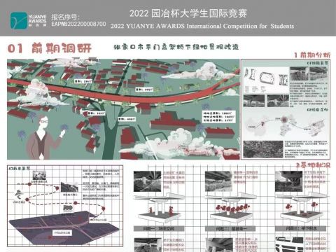 张家口市平门高架桥下绿地景观改造