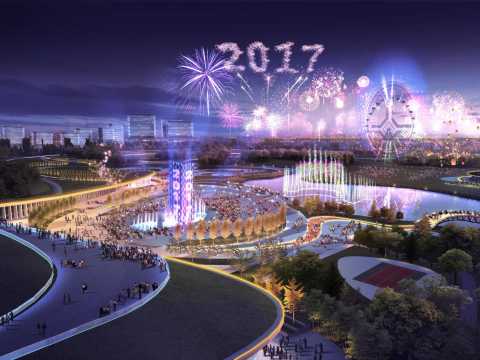 合肥市肥西滨河公园景观绿化工程设计