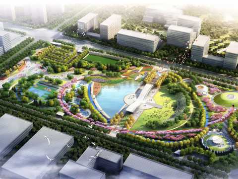 西安航天基地东湖公园