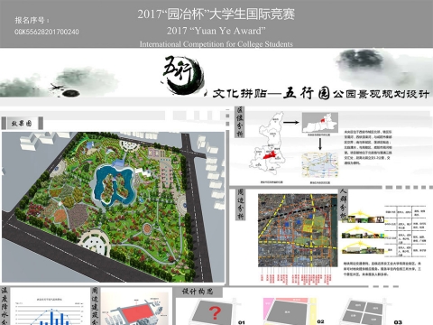 文化拼贴——五行园公园景观规划设计