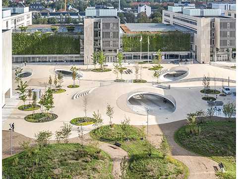 COBE | 凯伦•布利肯斯广场，连绵而柔和的波浪建筑