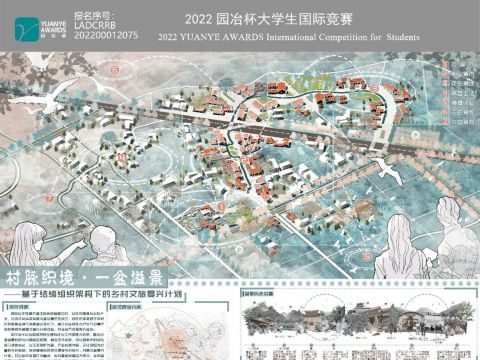 《村脉织境·一盆溢景——基于结缔组织架构下的乡村文旅复兴计划》