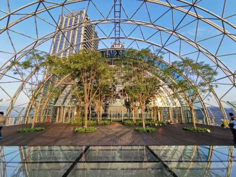 重庆来福士项目连廊景观工程