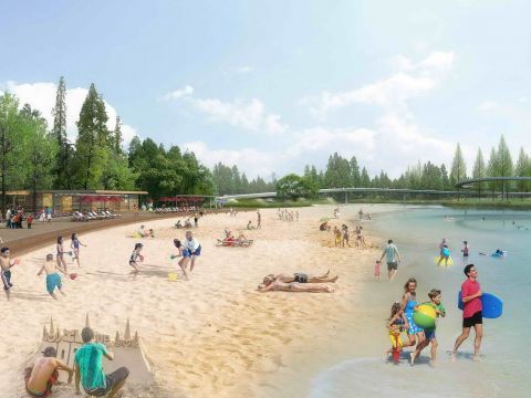 南阳市城乡一体化示范区白河湿地公园（一期）设计