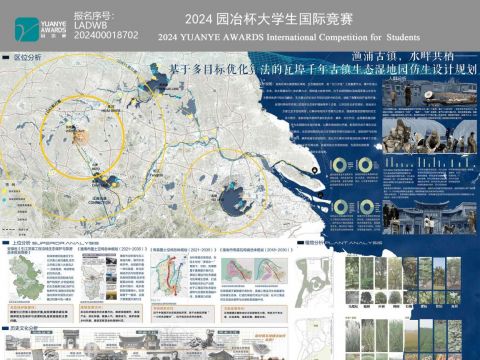 渔浦古镇，水畔共栖——基于多目标优化算法的瓦埠千年古镇生态湿地园仿生设计规划