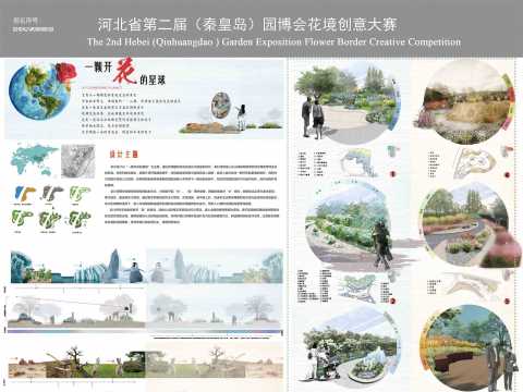 秦皇岛园博会花境设计大赛——一颗开花的星球