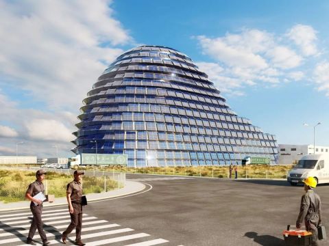 MVRDV | 台湾 “Sun Rock 光能之石” 离岸风力发电厂运维中心