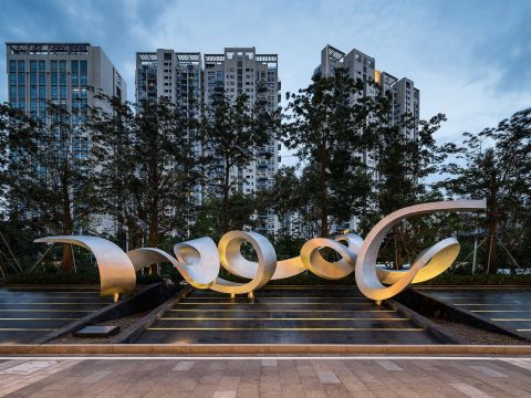 顺德水韵，演绎豪宅新生活丨AART- 鹏瑞·皓玥湾公共艺术品