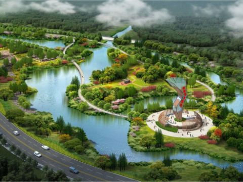 阜南县水系及绿化景观EPC及管养一体化项目阜地河景观工程