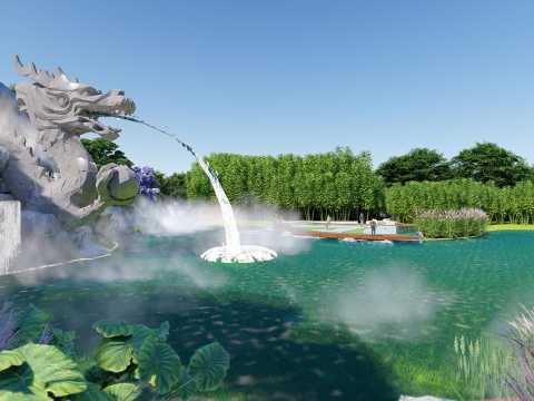 大荔县水街水景（龙泽湖）景观设计项目
