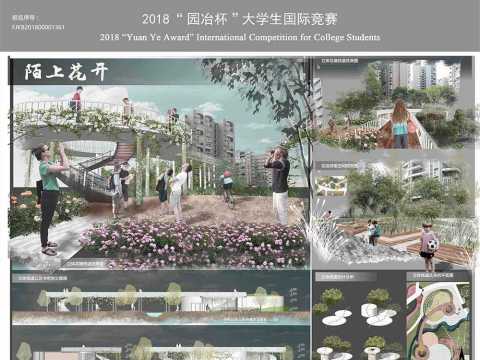 陌上花开——住区陌生人邻里交往理念的康养花园文星花园居住区景观设计 