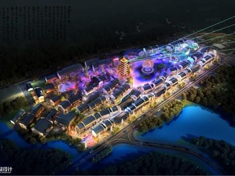 上筑照明设计 | 庐山西海柘林老镇美食文创园